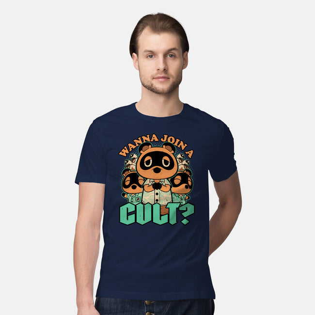 Raccoon Island Cult-Mens-Premium-Tee-Studio Mootant