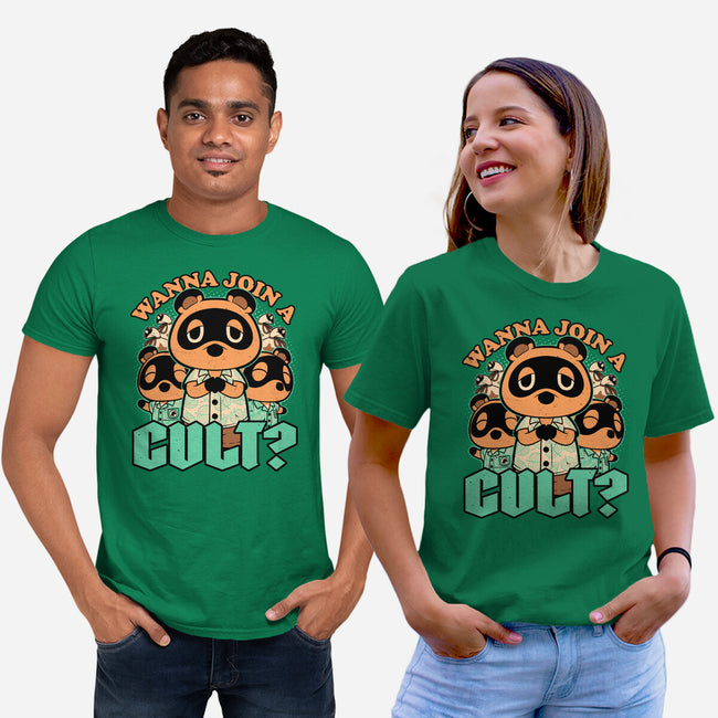 Raccoon Island Cult-Unisex-Basic-Tee-Studio Mootant