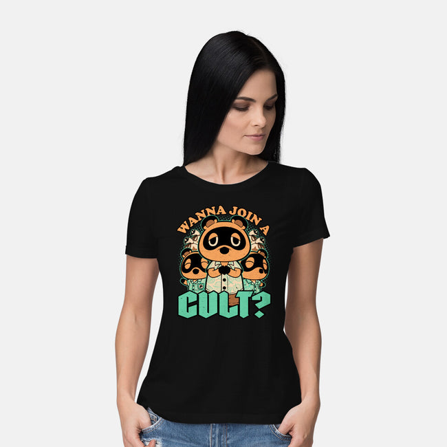 Raccoon Island Cult-Womens-Basic-Tee-Studio Mootant