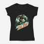 Sasquatch Mountain Drink-Womens-V-Neck-Tee-Studio Mootant