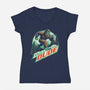 Sasquatch Mountain Drink-Womens-V-Neck-Tee-Studio Mootant
