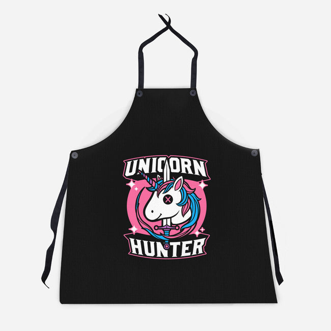 Unicorn Hunter-Unisex-Kitchen-Apron-Studio Mootant