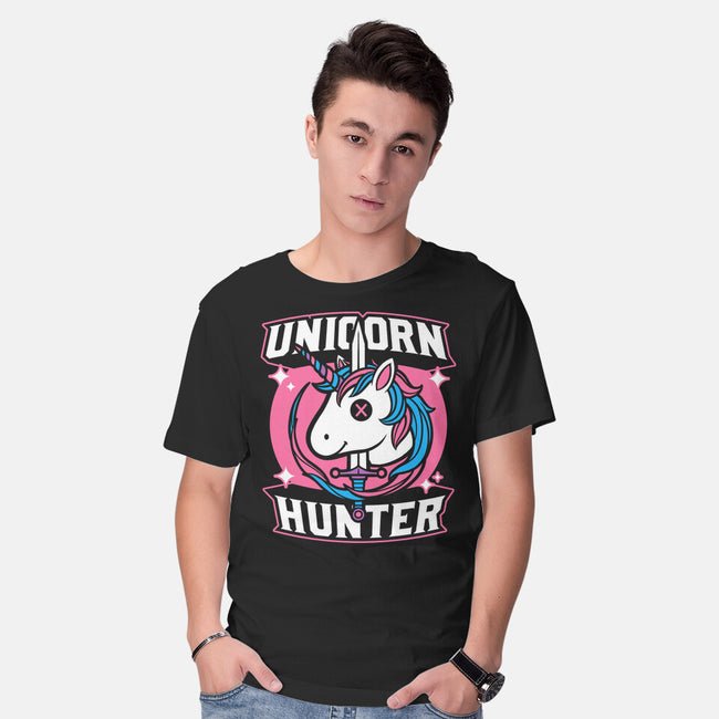 Unicorn Hunter-Mens-Basic-Tee-Studio Mootant