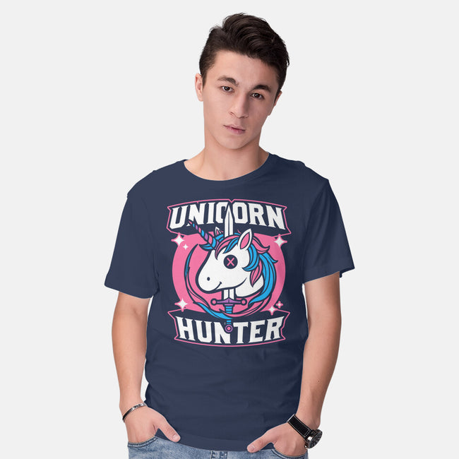 Unicorn Hunter-Mens-Basic-Tee-Studio Mootant