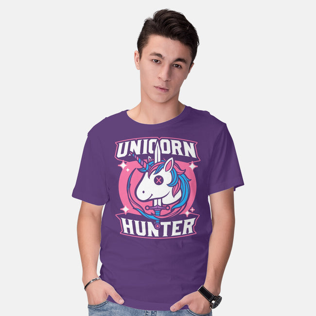 Unicorn Hunter-Mens-Basic-Tee-Studio Mootant