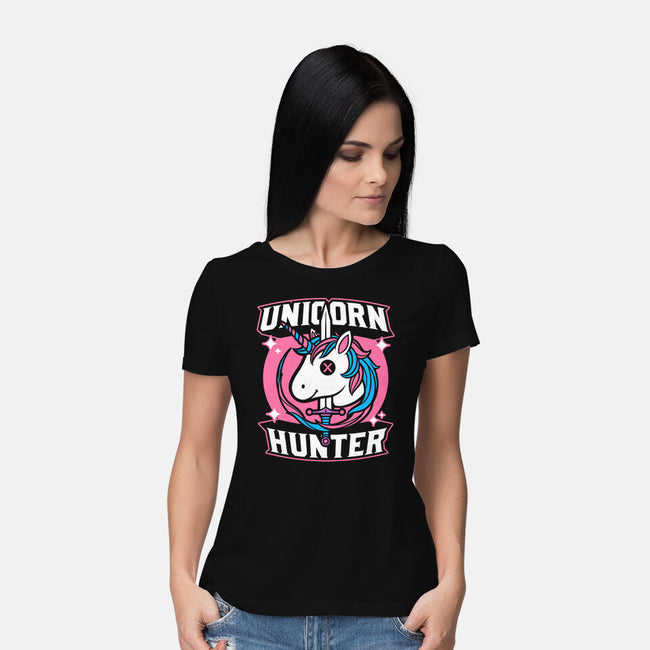 Unicorn Hunter-Womens-Basic-Tee-Studio Mootant