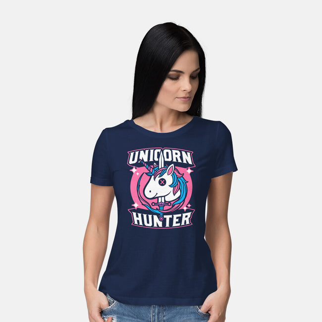 Unicorn Hunter-Womens-Basic-Tee-Studio Mootant