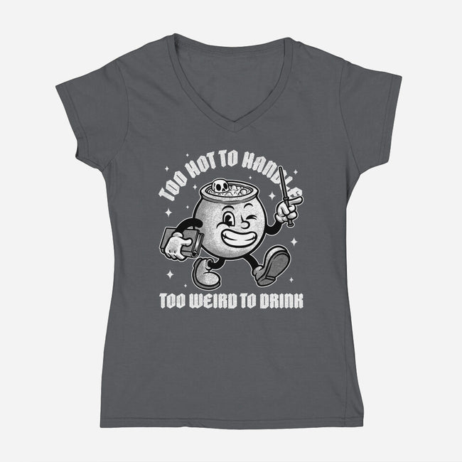 Witch Magic Cauldron-Womens-V-Neck-Tee-Studio Mootant