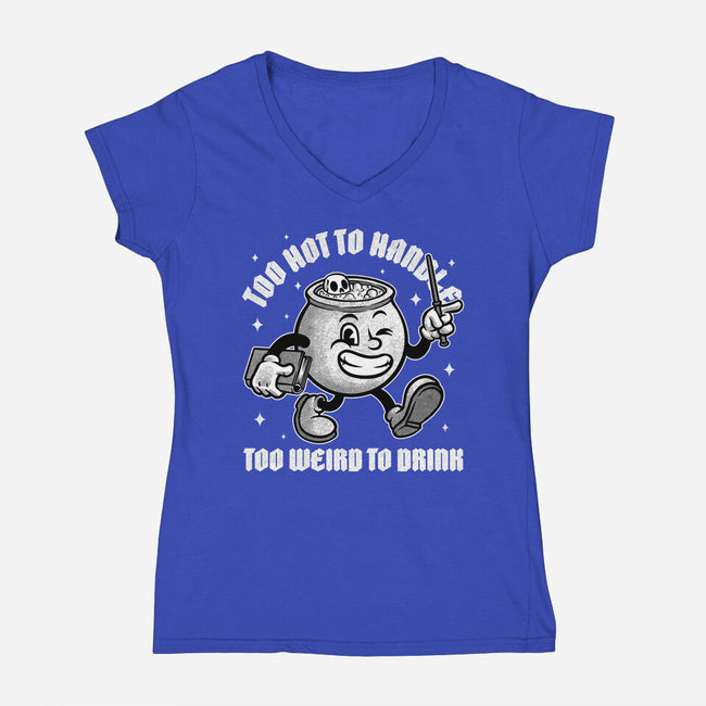 Witch Magic Cauldron-Womens-V-Neck-Tee-Studio Mootant