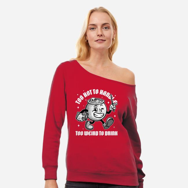 Witch Magic Cauldron-Womens-Off Shoulder-Sweatshirt-Studio Mootant