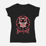 Demon Lamb Lord-Womens-V-Neck-Tee-Studio Mootant