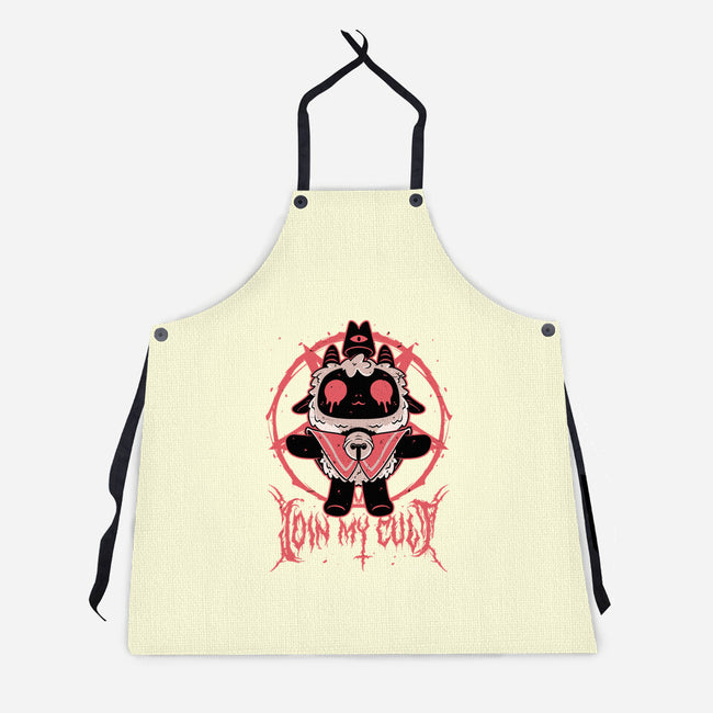 Demon Lamb Lord-Unisex-Kitchen-Apron-Studio Mootant