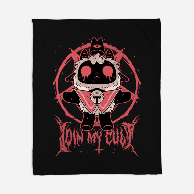 Demon Lamb Lord-None-Fleece-Blanket-Studio Mootant