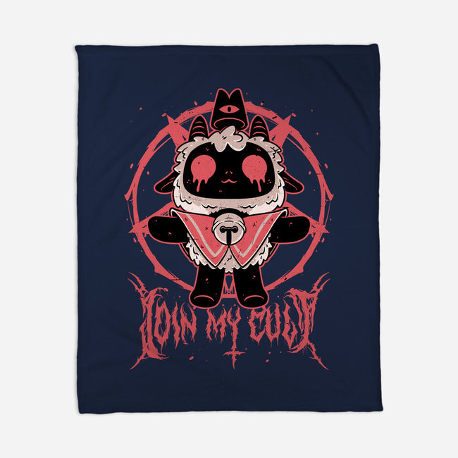 Demon Lamb Lord-None-Fleece-Blanket-Studio Mootant
