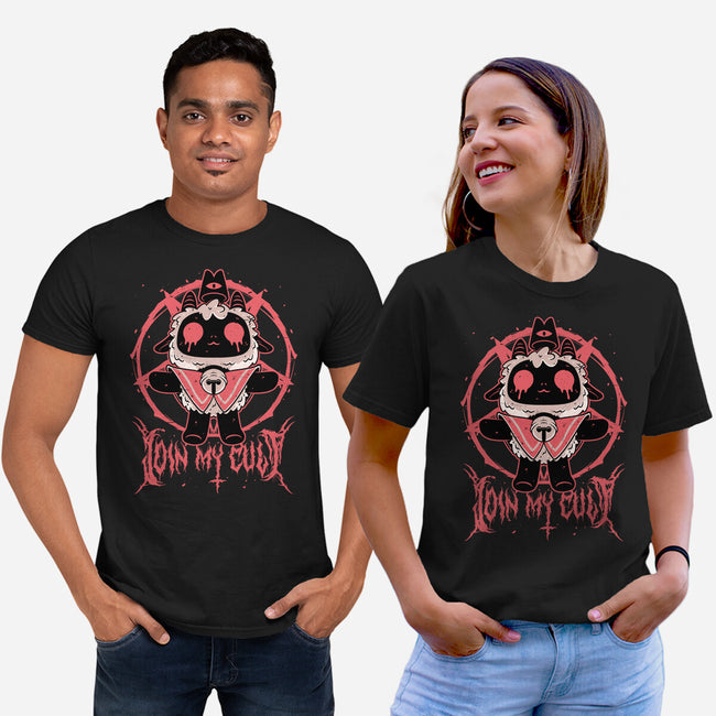 Demon Lamb Lord-Unisex-Basic-Tee-Studio Mootant