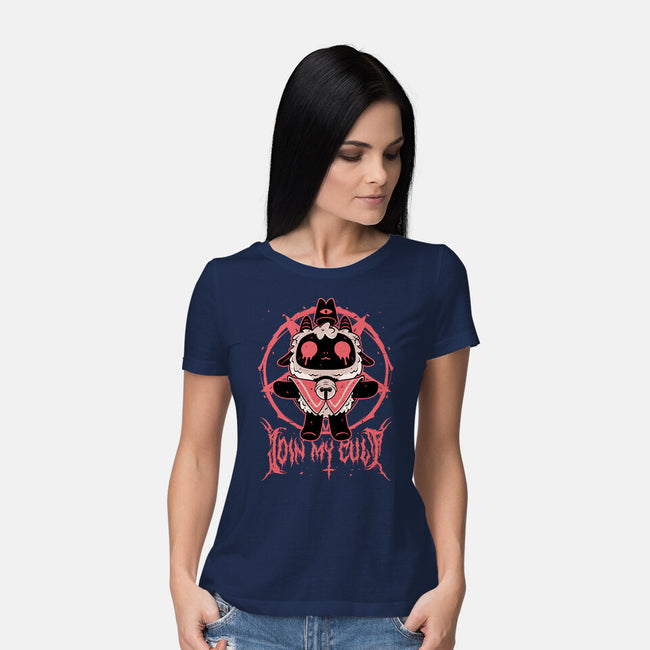 Demon Lamb Lord-Womens-Basic-Tee-Studio Mootant