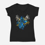 Knight Armor-Womens-V-Neck-Tee-nickzzarto