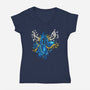 Knight Armor-Womens-V-Neck-Tee-nickzzarto
