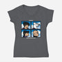 Metropolis Days-Womens-V-Neck-Tee-jrberger