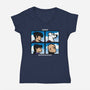 Metropolis Days-Womens-V-Neck-Tee-jrberger