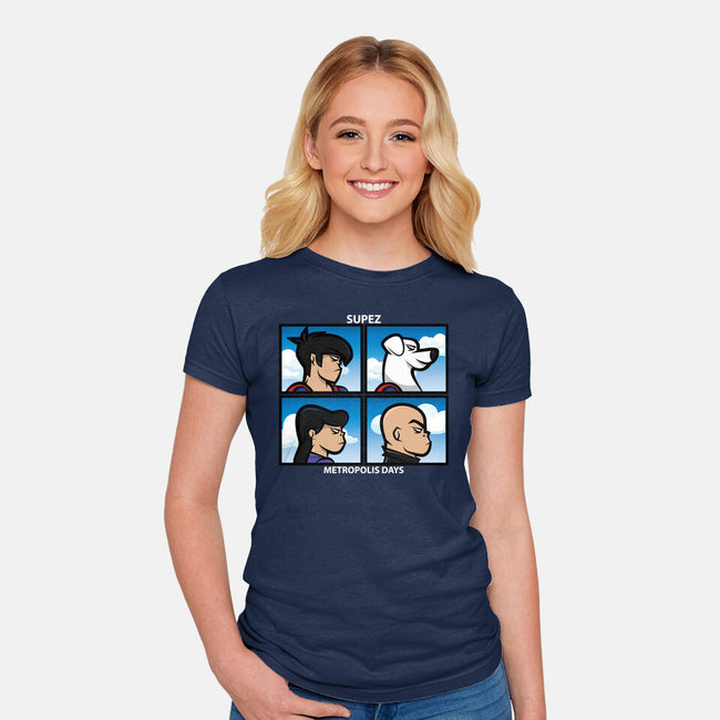 Metropolis Days-Womens-Fitted-Tee-jrberger