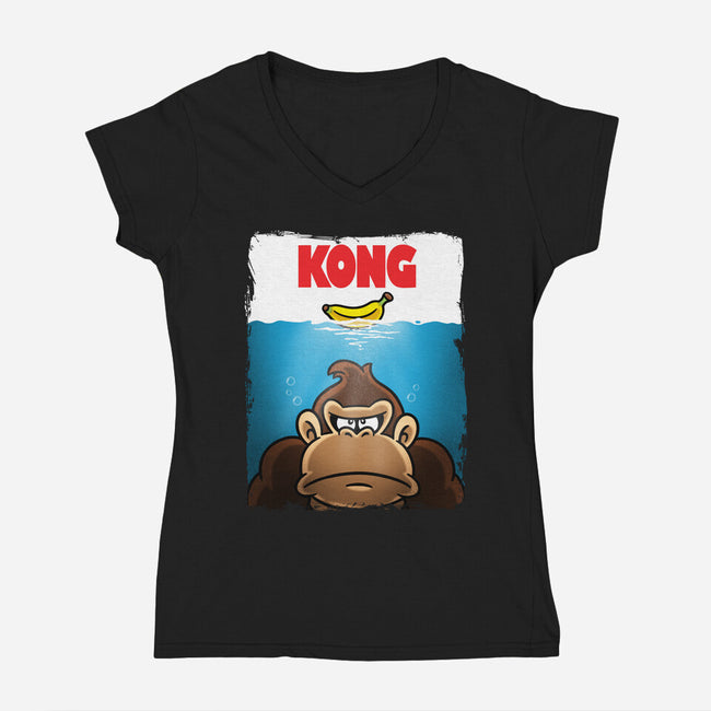 Kongs-Womens-V-Neck-Tee-Barbadifuoco