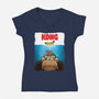 Kongs-Womens-V-Neck-Tee-Barbadifuoco