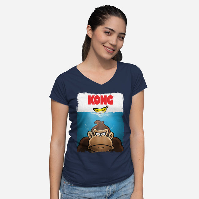 Kongs-Womens-V-Neck-Tee-Barbadifuoco