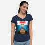Kongs-Womens-V-Neck-Tee-Barbadifuoco