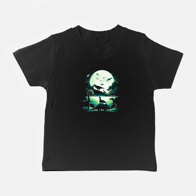 Jurassic Dinosaurs-Baby-Basic-Tee-Vallina84