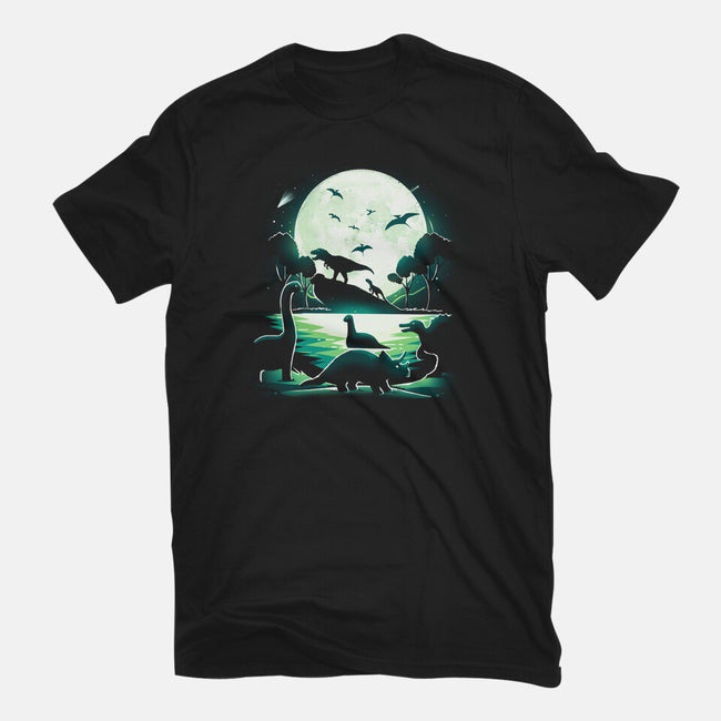 Jurassic Dinosaurs-Mens-Basic-Tee-Vallina84