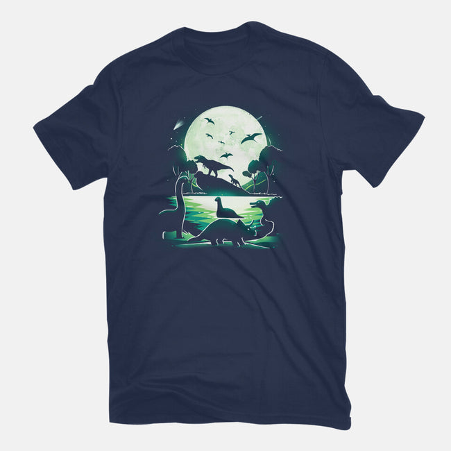 Jurassic Dinosaurs-Mens-Basic-Tee-Vallina84