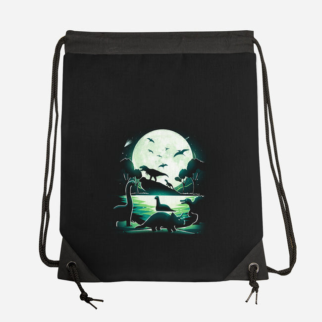 Jurassic Dinosaurs-None-Drawstring-Bag-Vallina84