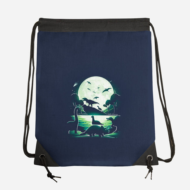 Jurassic Dinosaurs-None-Drawstring-Bag-Vallina84