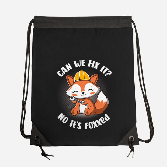 Can We Fix It Fox-None-Drawstring-Bag-rocketman_art