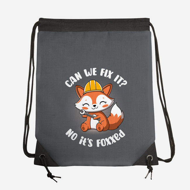 Can We Fix It Fox-None-Drawstring-Bag-rocketman_art