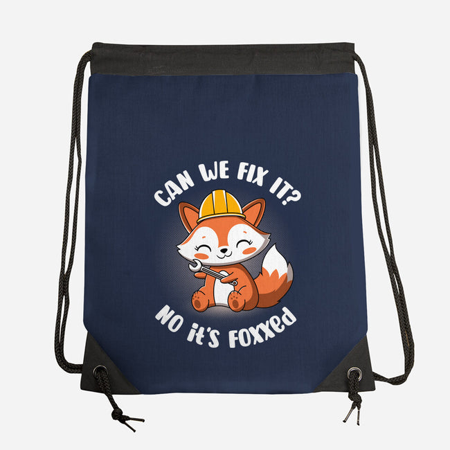 Can We Fix It Fox-None-Drawstring-Bag-rocketman_art
