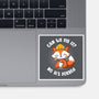 Can We Fix It Fox-None-Glossy-Sticker-rocketman_art