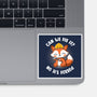 Can We Fix It Fox-None-Glossy-Sticker-rocketman_art