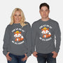 Can We Fix It Fox-Unisex-Crew Neck-Sweatshirt-rocketman_art