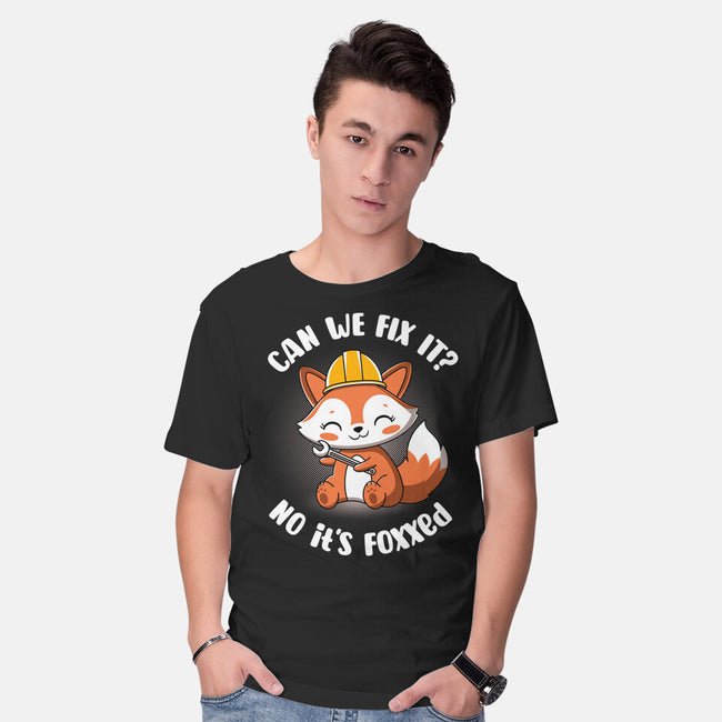Can We Fix It Fox-Mens-Basic-Tee-rocketman_art