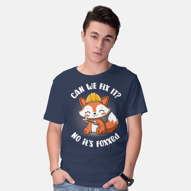 Can We Fix It Fox-Mens-Basic-Tee-rocketman_art