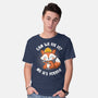 Can We Fix It Fox-Mens-Basic-Tee-rocketman_art