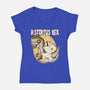 I Heart Distortus Rex-Womens-V-Neck-Tee-palmstreet