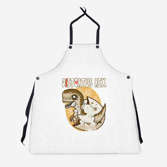 I Heart Distortus Rex-Unisex-Kitchen-Apron-palmstreet