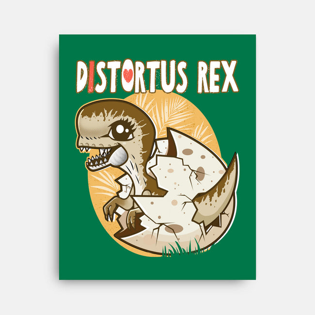 I Heart Distortus Rex-None-Stretched-Canvas-palmstreet
