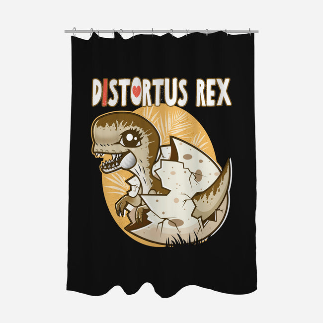 I Heart Distortus Rex-None-Polyester-Shower Curtain-palmstreet