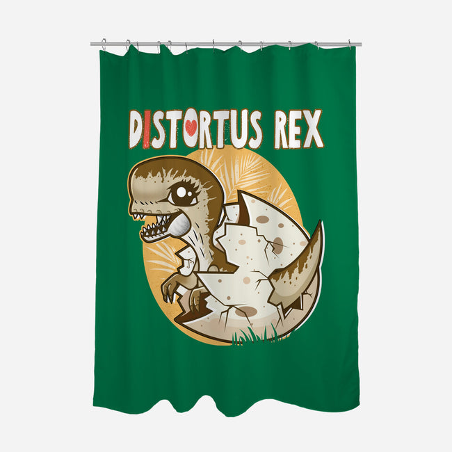 I Heart Distortus Rex-None-Polyester-Shower Curtain-palmstreet