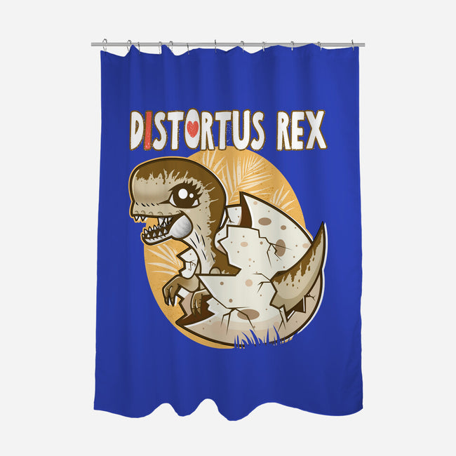 I Heart Distortus Rex-None-Polyester-Shower Curtain-palmstreet