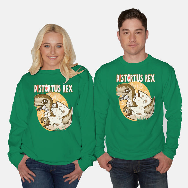 I Heart Distortus Rex-Unisex-Crew Neck-Sweatshirt-palmstreet